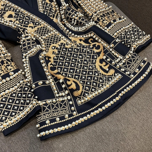 Blazer For Women V Neck Long Sleeve Flares Colorblock Blazers Female - Picture 12 of 16